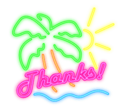 Colorful Neon signs sticker #10589856