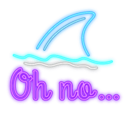 Colorful Neon signs sticker #10589858