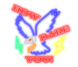 Colorful Neon signs sticker #10589860