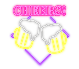 Colorful Neon signs sticker #10589862