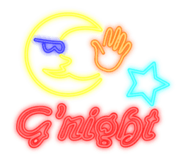 Colorful Neon signs sticker #10589865