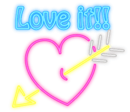 Colorful Neon signs sticker #10589866