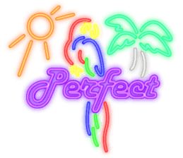 Colorful Neon signs sticker #10589868