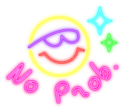 Colorful Neon signs sticker #10589869