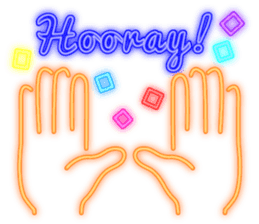 Colorful Neon signs sticker #10589876