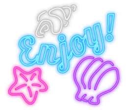 Colorful Neon signs sticker #10589877
