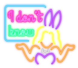 Colorful Neon signs sticker #10589879