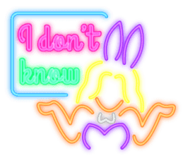 Colorful Neon signs sticker #10589879