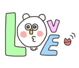 Kopitto  Animals - White bear version sticker #10590534