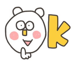 Kopitto  Animals - White bear version sticker #10590539