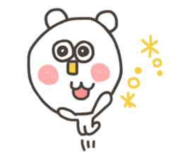 Kopitto  Animals - White bear version sticker #10590543