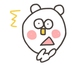 Kopitto  Animals - White bear version sticker #10590552