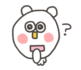 Kopitto  Animals - White bear version sticker #10590558