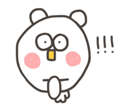 Kopitto  Animals - White bear version sticker #10590559
