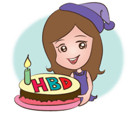 Happy Family: Pear Cake sticker #10590833