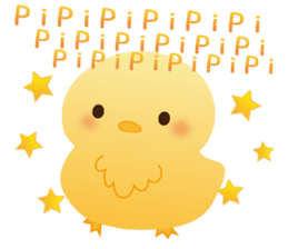 Bright yellow PiPi Vol.1 sticker #10591215
