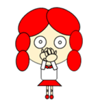 A cute girl. sticker #10591301