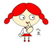 A cute girl. sticker #10591304