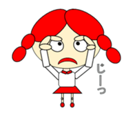 A cute girl. sticker #10591306