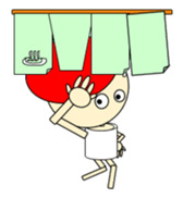 A cute girl. sticker #10591308