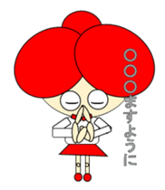 A cute girl. sticker #10591315