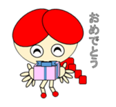 A cute girl. sticker #10591327