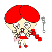 A cute girl. sticker #10591334