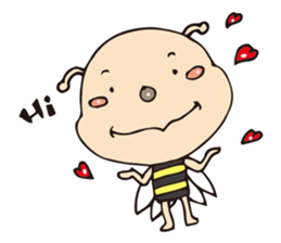 Ya Ya's bee life sticker #10592074