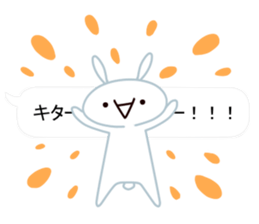 Cute Emoticon  Rabbit Sticker sticker #10592219