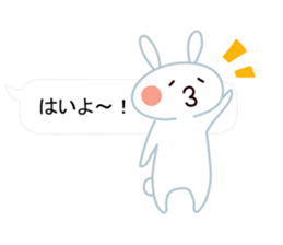 Cute Emoticon  Rabbit Sticker sticker #10592224
