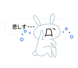 Cute Emoticon  Rabbit Sticker sticker #10592230
