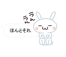 Cute Emoticon  Rabbit Sticker sticker #10592236