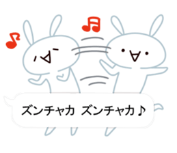 Cute Emoticon  Rabbit Sticker sticker #10592238