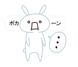 Cute Emoticon  Rabbit Sticker sticker #10592239