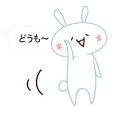 Cute Emoticon  Rabbit Sticker sticker #10592253