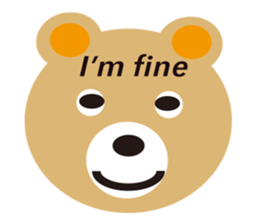 moving bear sticker #10592257