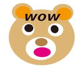 moving bear sticker #10592258