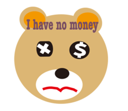 moving bear sticker #10592260