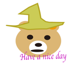 moving bear sticker #10592265