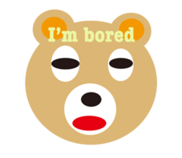 moving bear sticker #10592266