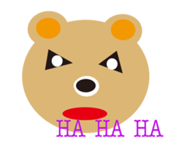 moving bear sticker #10592267