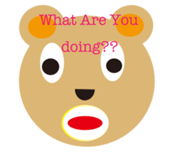 moving bear sticker #10592269