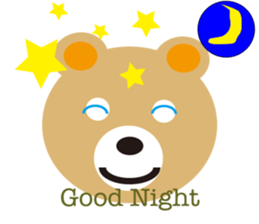 moving bear sticker #10592270