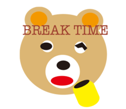 moving bear sticker #10592271