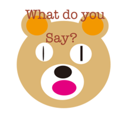 moving bear sticker #10592272