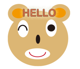 moving bear sticker #10592274