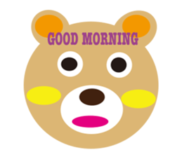 moving bear sticker #10592275