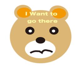 moving bear sticker #10592276