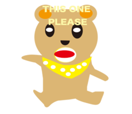 moving bear sticker #10592277