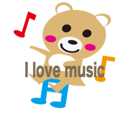 moving bear sticker #10592278